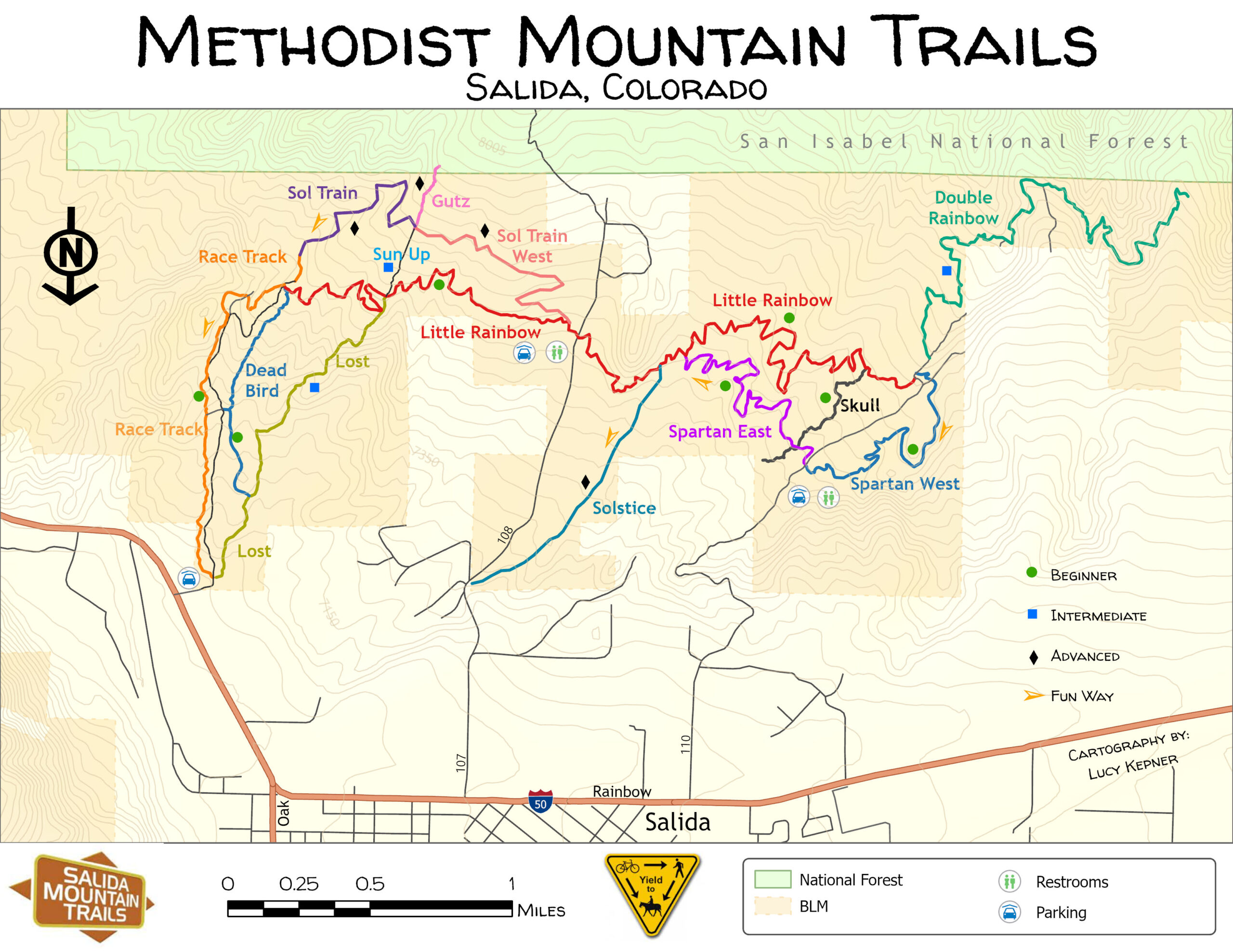 Methodist Mountain Trail Map, Lucy Kepner