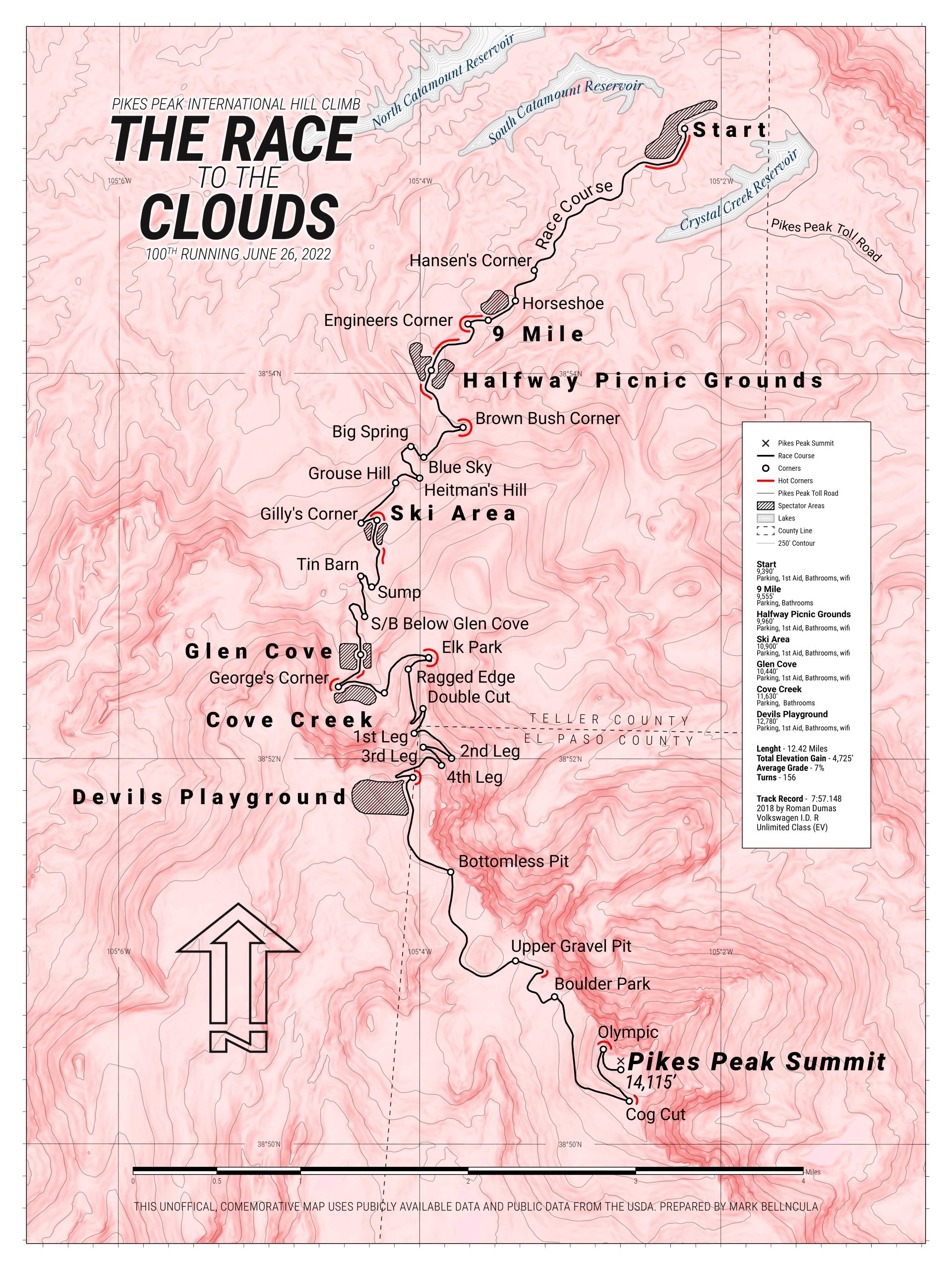 The Race to the Clouds - 100th Running of the Pikes Peak International Hill Climb, Mark Bellncula