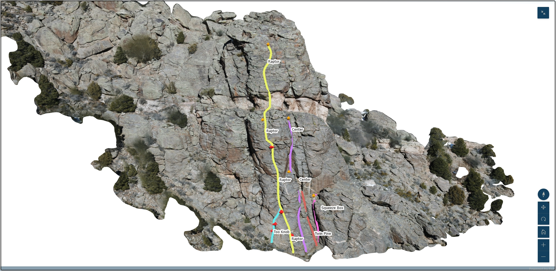 Unaweep Canyon 3D Climbing Routes, David Hood, Jackson Trappett