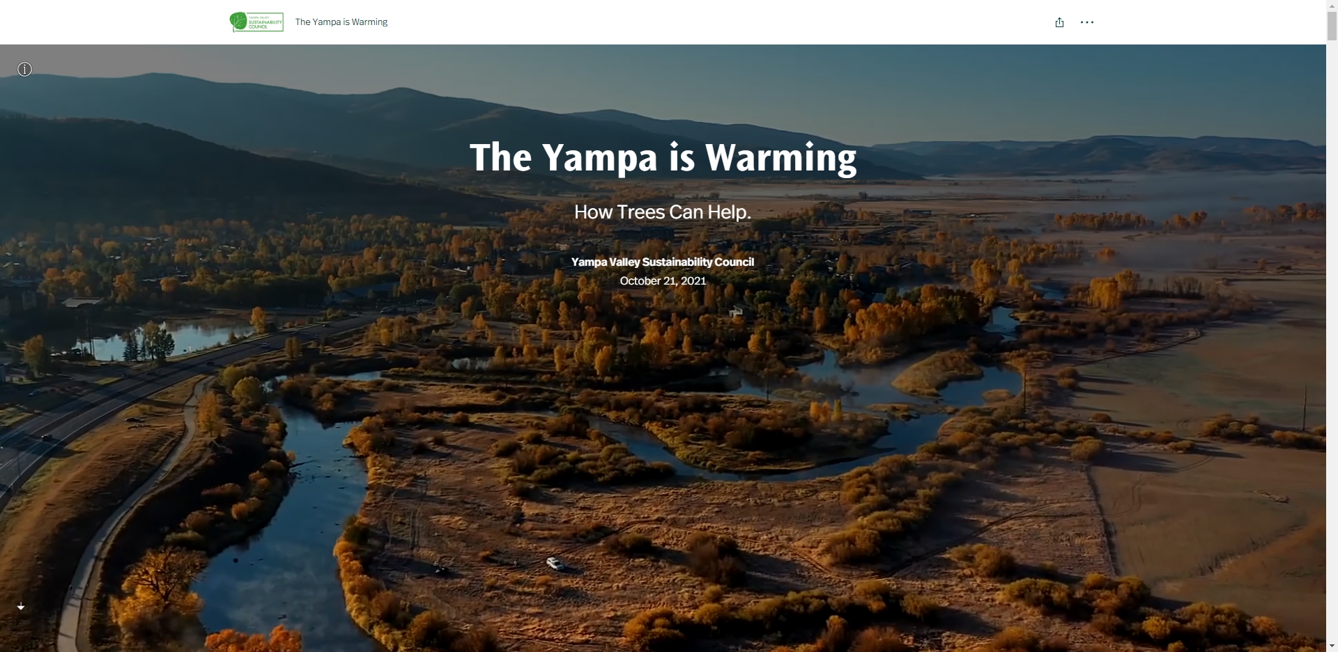 The Yampa is Warming, How Trees Can Help, Nicole Pepper